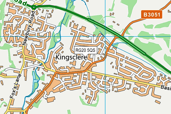 RG20 5QS map - OS VectorMap District (Ordnance Survey)