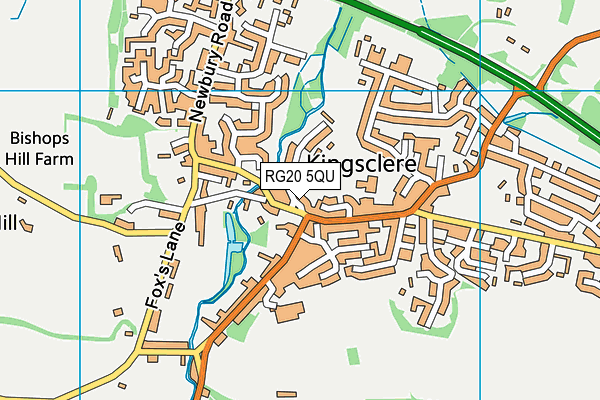 RG20 5QU map - OS VectorMap District (Ordnance Survey)