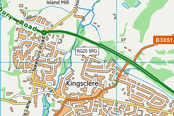 RG20 5RG map - OS VectorMap District (Ordnance Survey)