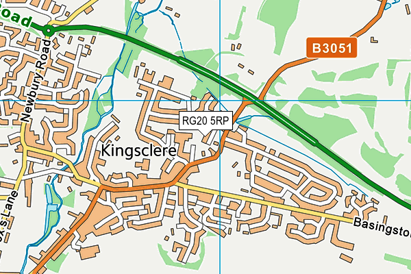 RG20 5RP map - OS VectorMap District (Ordnance Survey)