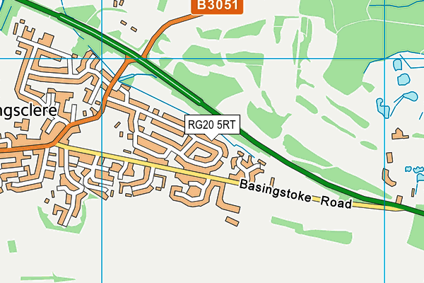 RG20 5RT map - OS VectorMap District (Ordnance Survey)