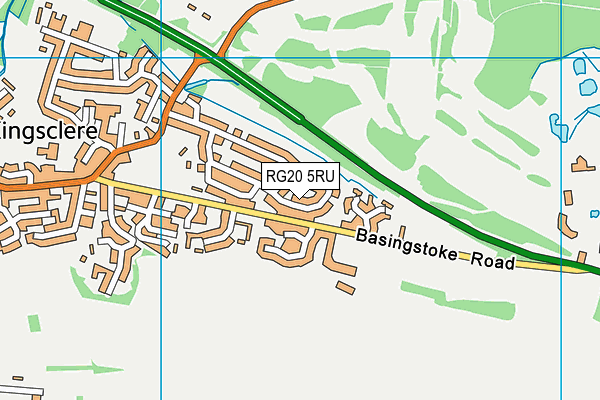 RG20 5RU map - OS VectorMap District (Ordnance Survey)