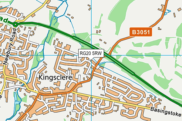 RG20 5RW map - OS VectorMap District (Ordnance Survey)