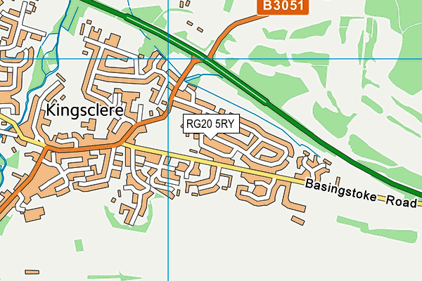 RG20 5RY map - OS VectorMap District (Ordnance Survey)