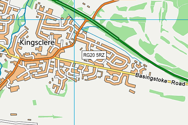 RG20 5RZ map - OS VectorMap District (Ordnance Survey)