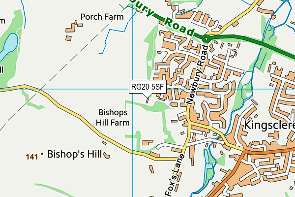 RG20 5SF map - OS VectorMap District (Ordnance Survey)