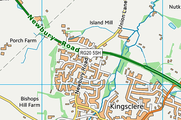 RG20 5SH map - OS VectorMap District (Ordnance Survey)