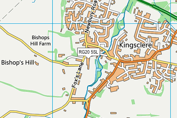 RG20 5SL map - OS VectorMap District (Ordnance Survey)