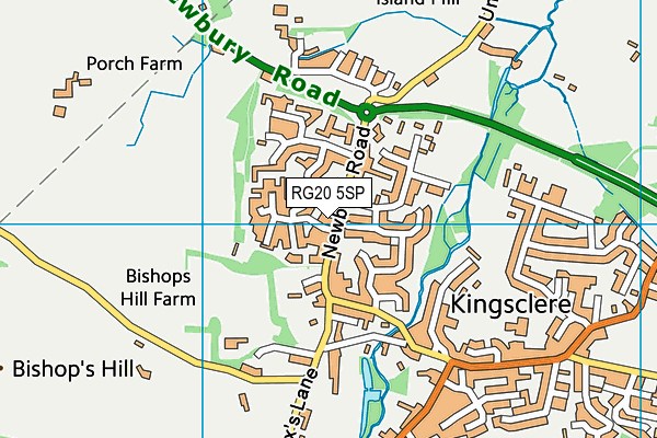 RG20 5SP map - OS VectorMap District (Ordnance Survey)