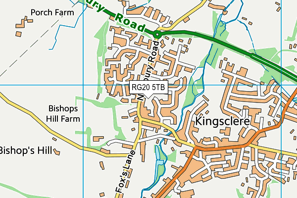 RG20 5TB map - OS VectorMap District (Ordnance Survey)