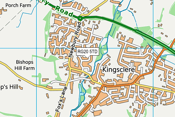 RG20 5TD map - OS VectorMap District (Ordnance Survey)