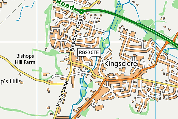 RG20 5TE map - OS VectorMap District (Ordnance Survey)