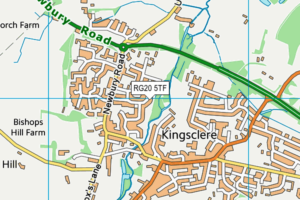 RG20 5TF map - OS VectorMap District (Ordnance Survey)