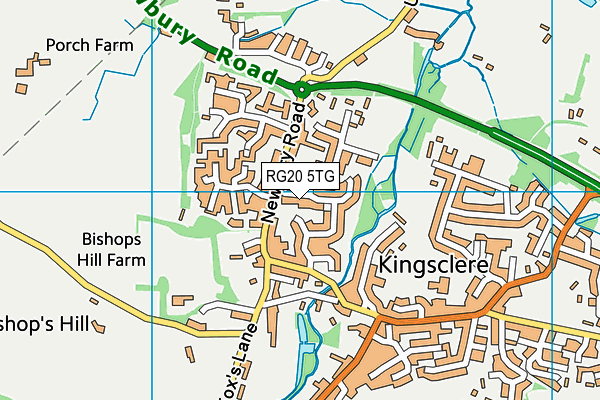 RG20 5TG map - OS VectorMap District (Ordnance Survey)