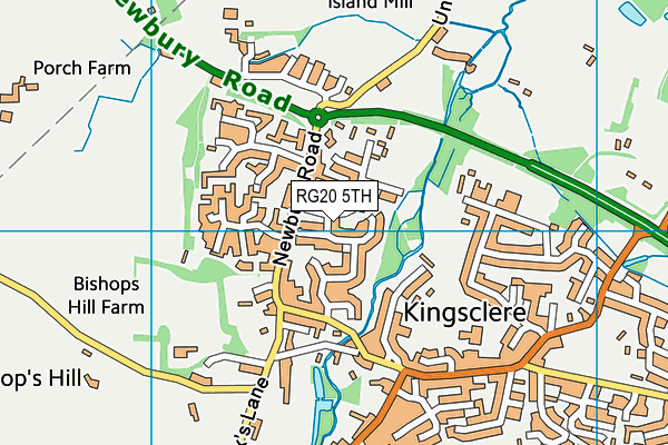 RG20 5TH map - OS VectorMap District (Ordnance Survey)