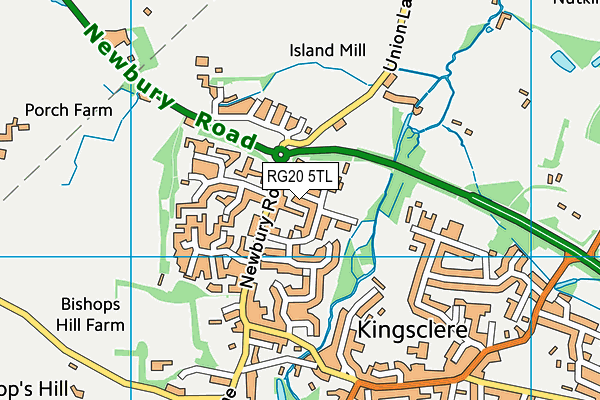 RG20 5TL map - OS VectorMap District (Ordnance Survey)