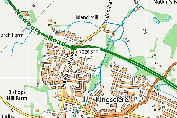 RG20 5TP map - OS VectorMap District (Ordnance Survey)