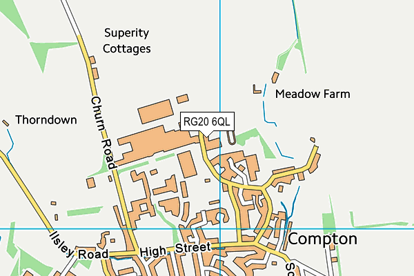 RG20 6QL map - OS VectorMap District (Ordnance Survey)