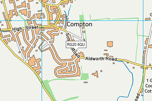 Compton C.E. Primary School map (RG20 6QU) - OS VectorMap District (Ordnance Survey)