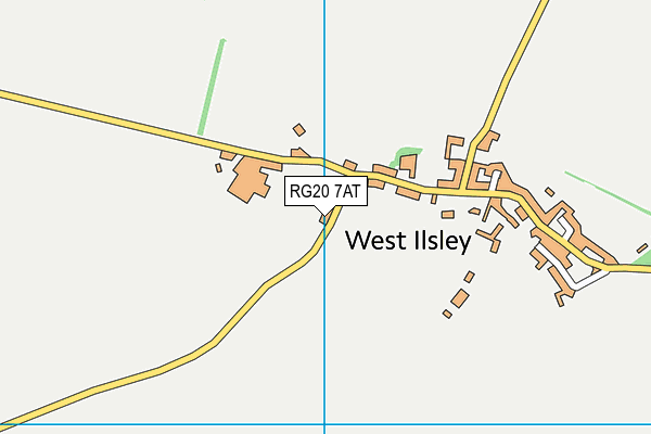 West Ilsley Cricket Club map (RG20 7AT) - OS VectorMap District (Ordnance Survey)