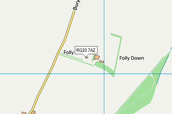 RG20 7AZ map - OS VectorMap District (Ordnance Survey)