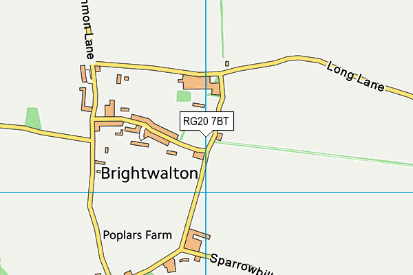 RG20 7BT map - OS VectorMap District (Ordnance Survey)