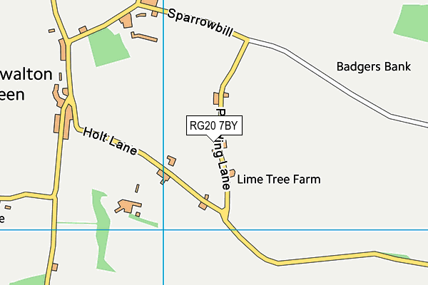 RG20 7BY map - OS VectorMap District (Ordnance Survey)