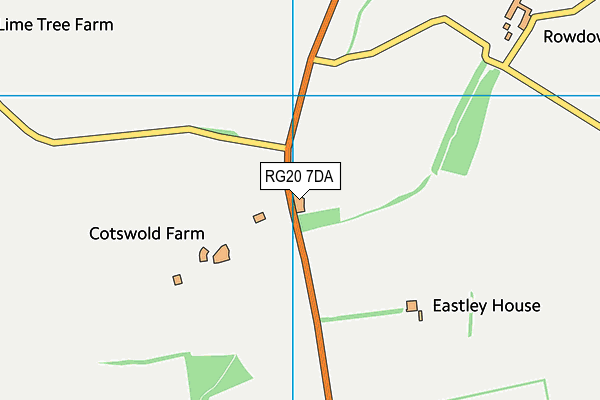 RG20 7DA map - OS VectorMap District (Ordnance Survey)