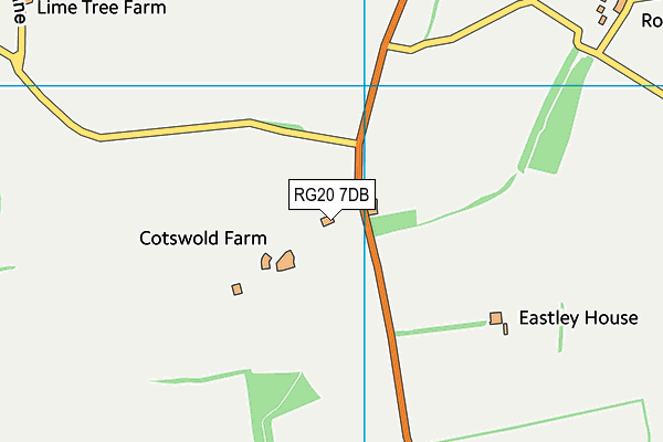 RG20 7DB map - OS VectorMap District (Ordnance Survey)