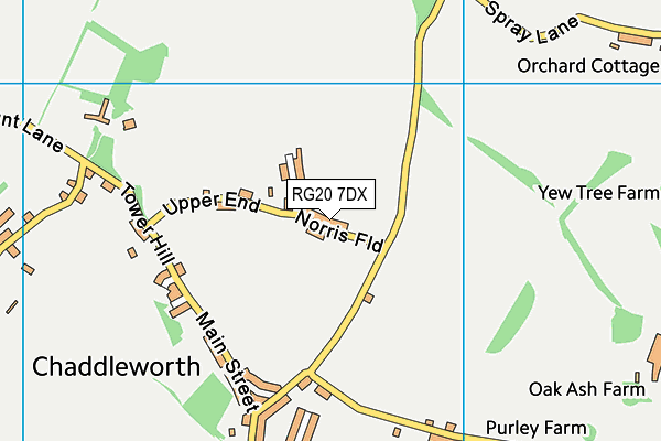 RG20 7DX map - OS VectorMap District (Ordnance Survey)