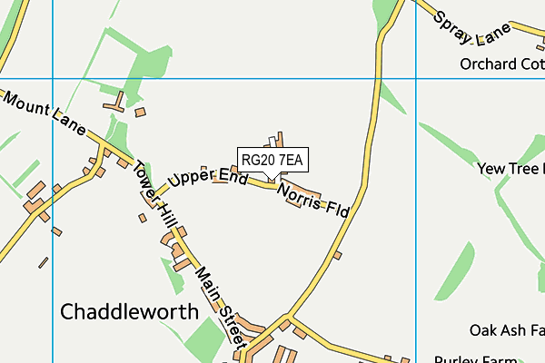 RG20 7EA map - OS VectorMap District (Ordnance Survey)