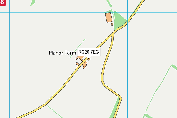 RG20 7EG map - OS VectorMap District (Ordnance Survey)