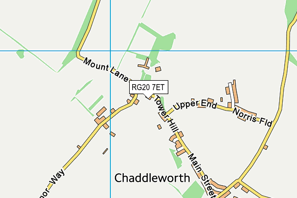 RG20 7ET map - OS VectorMap District (Ordnance Survey)