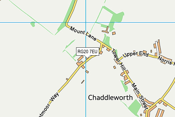 Chaddleworth Cricket Club map (RG20 7EU) - OS VectorMap District (Ordnance Survey)