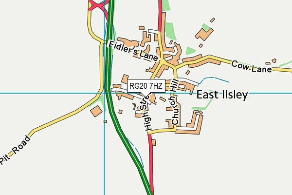 RG20 7HZ map - OS VectorMap District (Ordnance Survey)