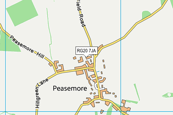 RG20 7JA map - OS VectorMap District (Ordnance Survey)