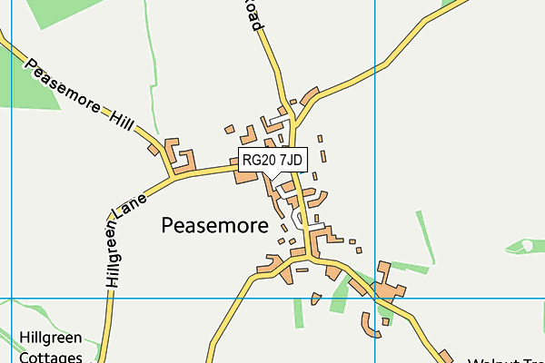 RG20 7JD map - OS VectorMap District (Ordnance Survey)