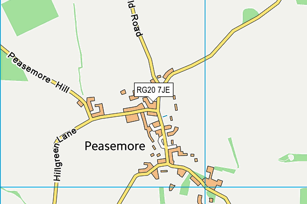 RG20 7JE map - OS VectorMap District (Ordnance Survey)