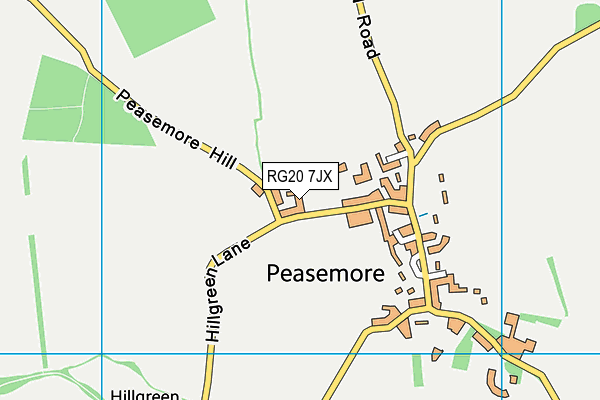 RG20 7JX map - OS VectorMap District (Ordnance Survey)