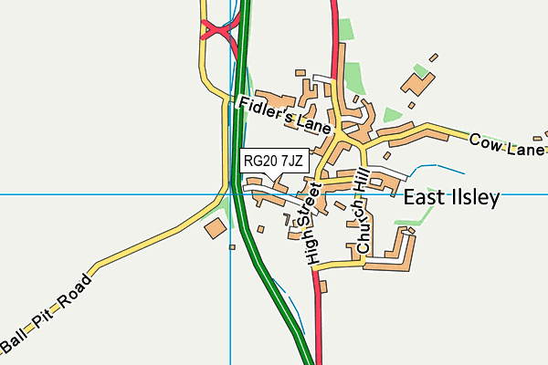 RG20 7JZ map - OS VectorMap District (Ordnance Survey)