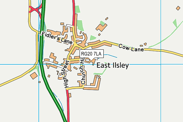 RG20 7LA map - OS VectorMap District (Ordnance Survey)