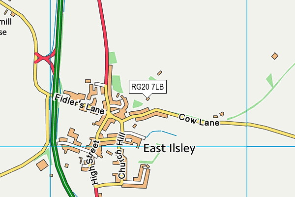 RG20 7LB map - OS VectorMap District (Ordnance Survey)