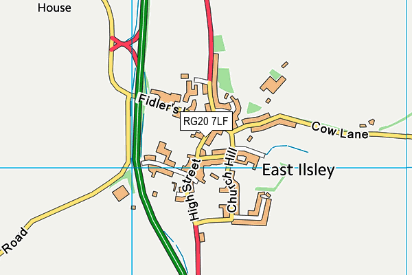 RG20 7LF map - OS VectorMap District (Ordnance Survey)