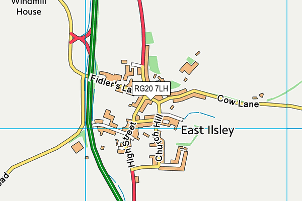 RG20 7LH map - OS VectorMap District (Ordnance Survey)