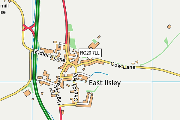 RG20 7LL map - OS VectorMap District (Ordnance Survey)