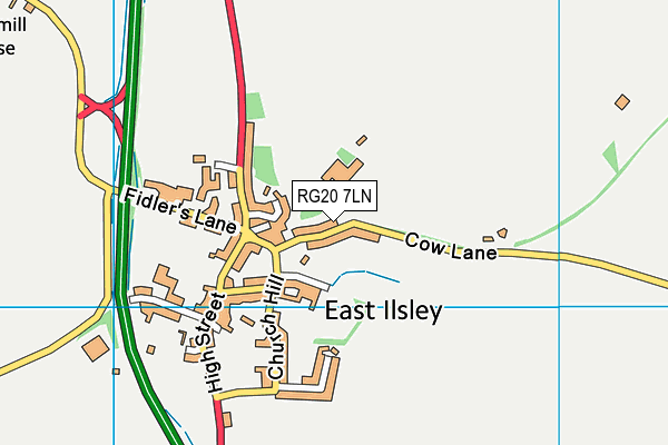 RG20 7LN map - OS VectorMap District (Ordnance Survey)