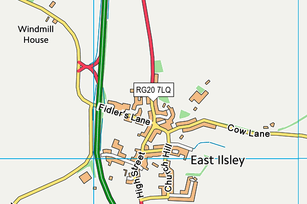 RG20 7LQ map - OS VectorMap District (Ordnance Survey)