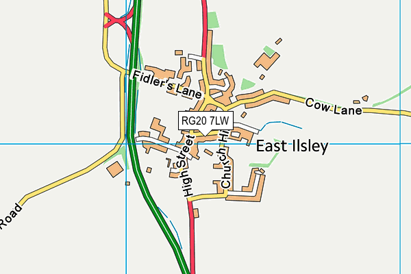 RG20 7LW map - OS VectorMap District (Ordnance Survey)