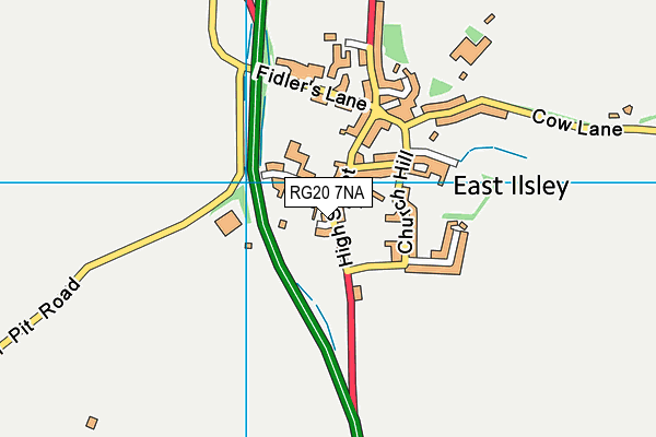 RG20 7NA map - OS VectorMap District (Ordnance Survey)