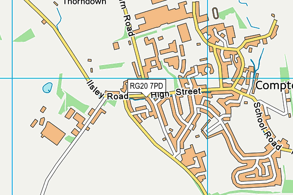 RG20 7PD map - OS VectorMap District (Ordnance Survey)